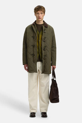 Veste longue vert - SELECTED