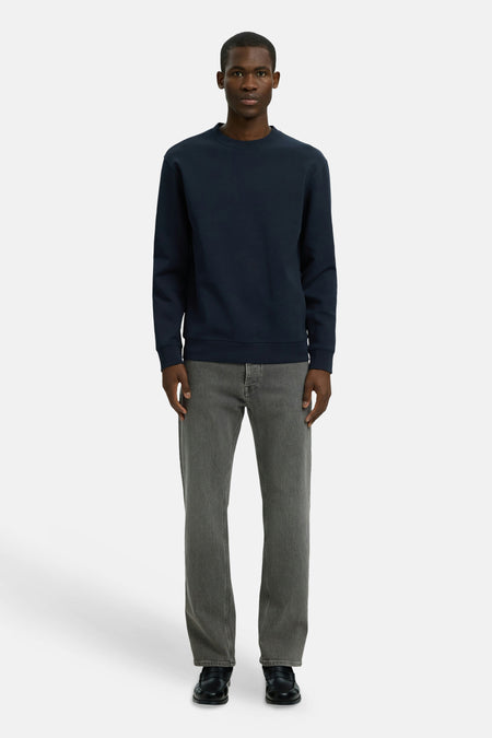 Sweat col O - bleu