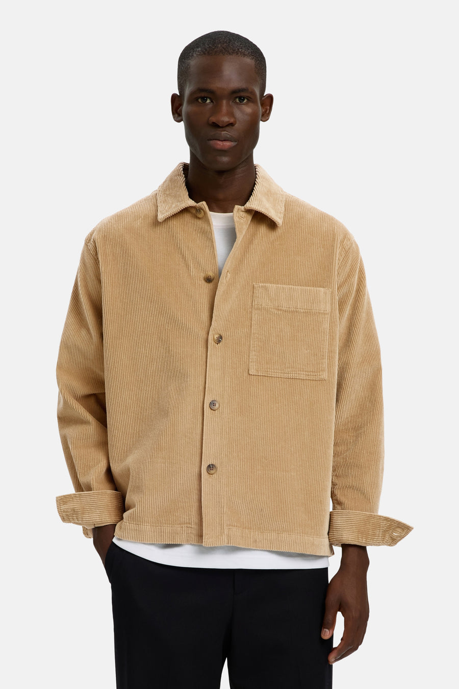 Chemise (manches longues) beige - SELECTED