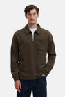 Sweat col O brun - SELECTED
