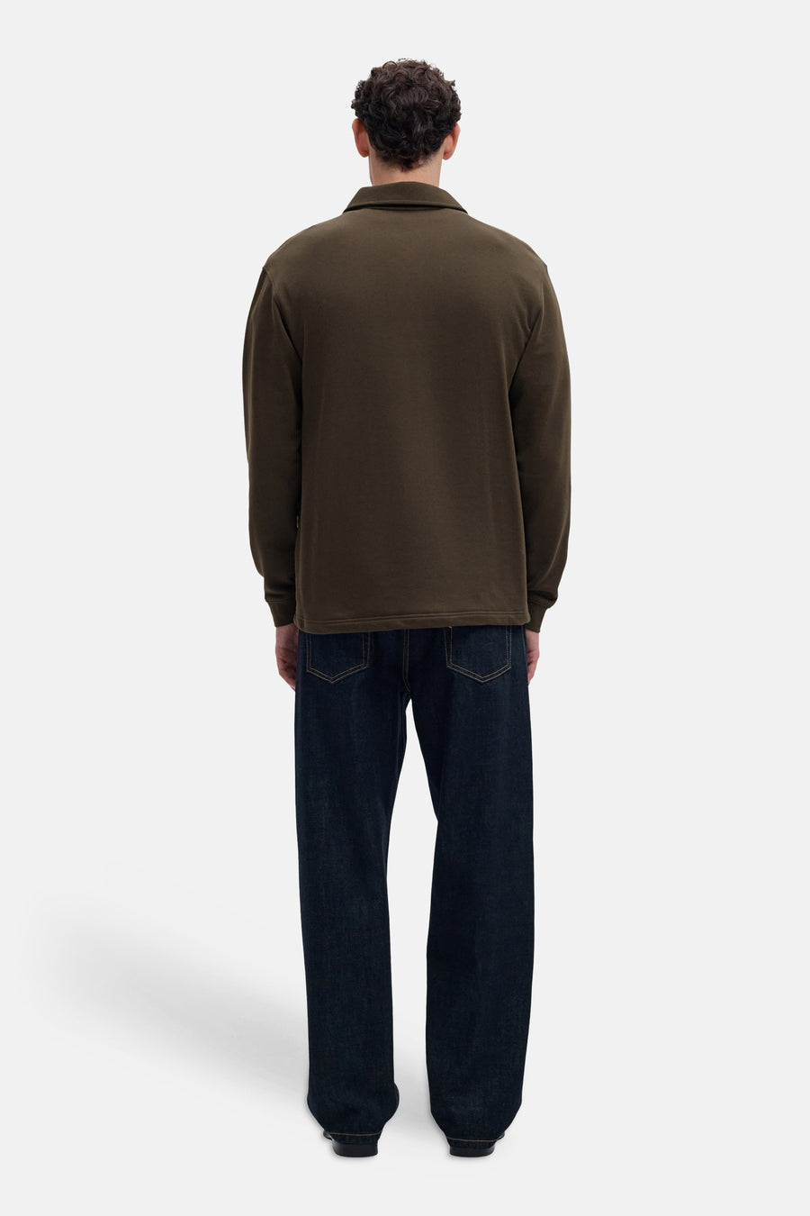 Sweat col O brun - SELECTED