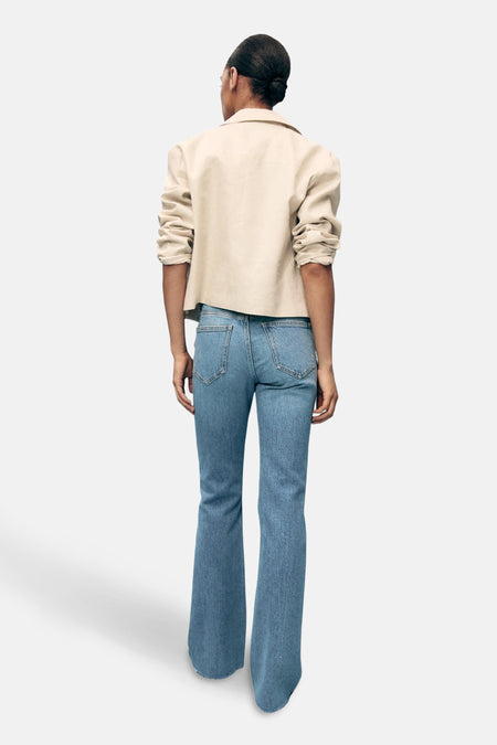 Jeans flared Light blue denim - MANGO