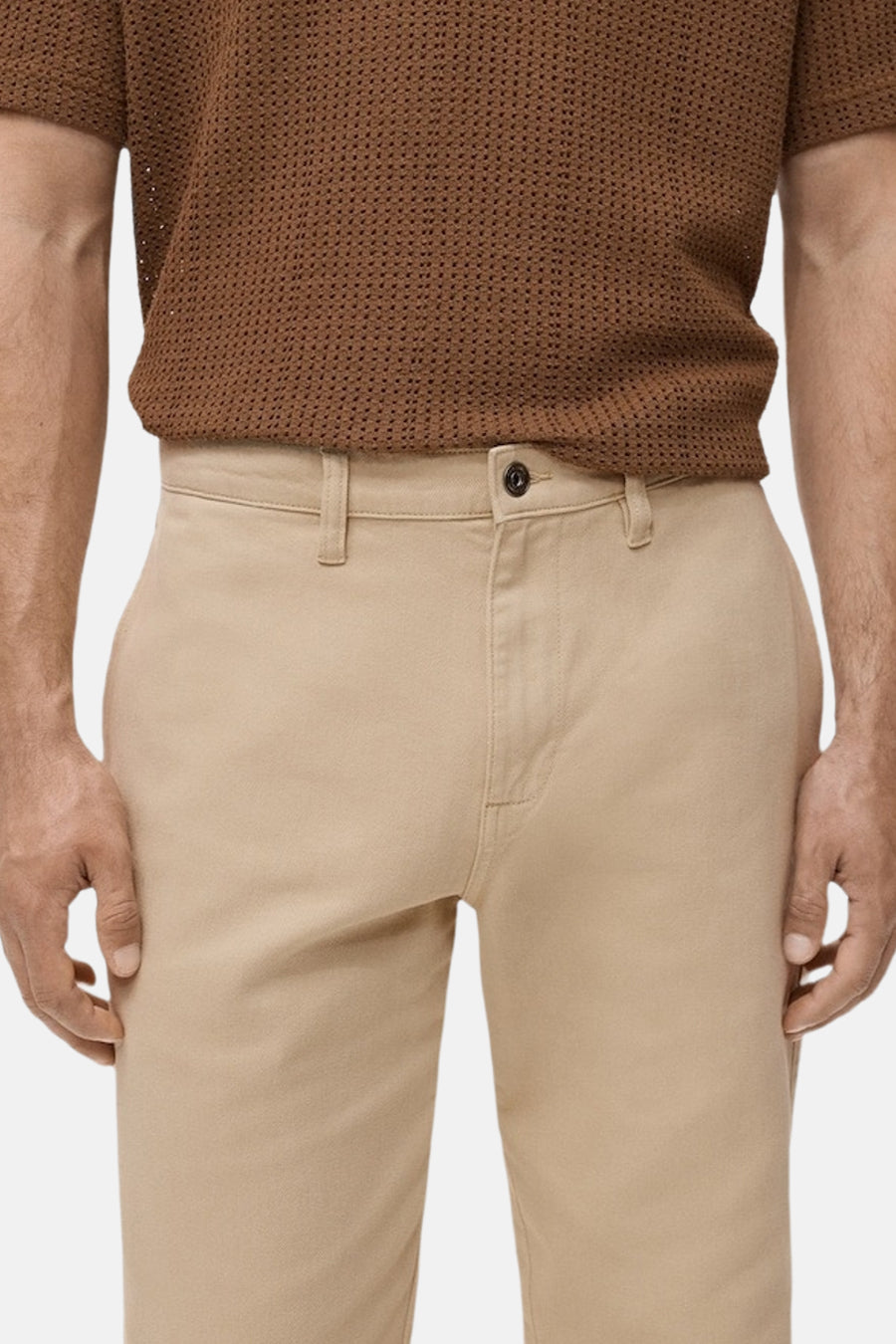 Pantalon coloré - beige - MANGO