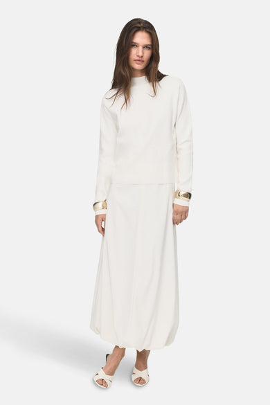 Pull à col rond - Blanc