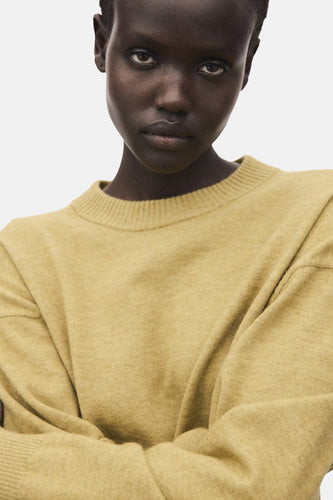 Pull à col rond - vert - MANGO