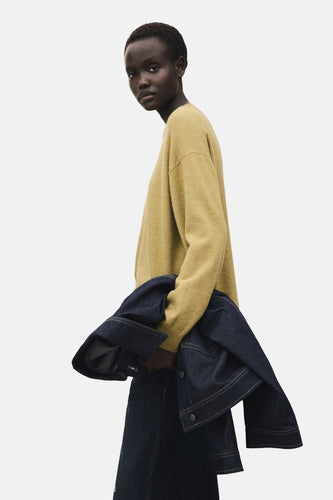 Pull à col rond - vert - MANGO