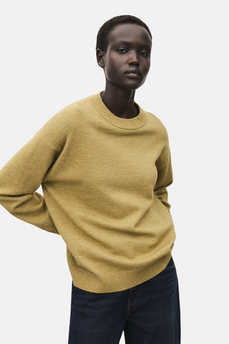 Pull à col rond - vert - MANGO
