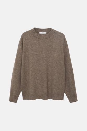 Pull à col rond - brun - MANGO