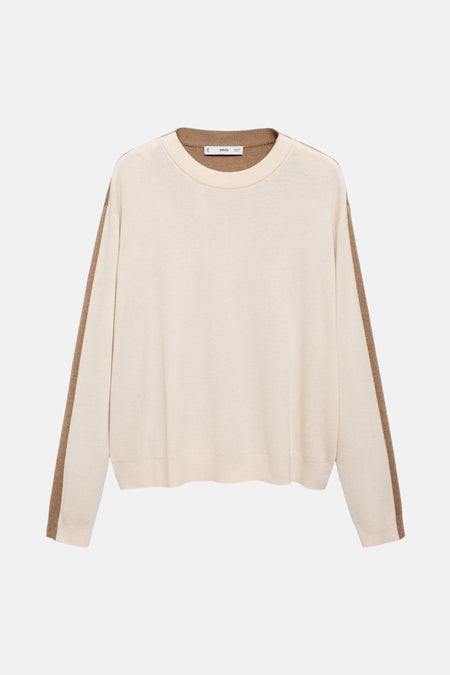 Pull à col rond - Beige