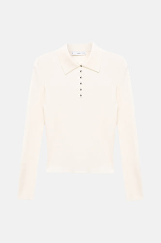 Pull à col rond - beige - MANGO - 6