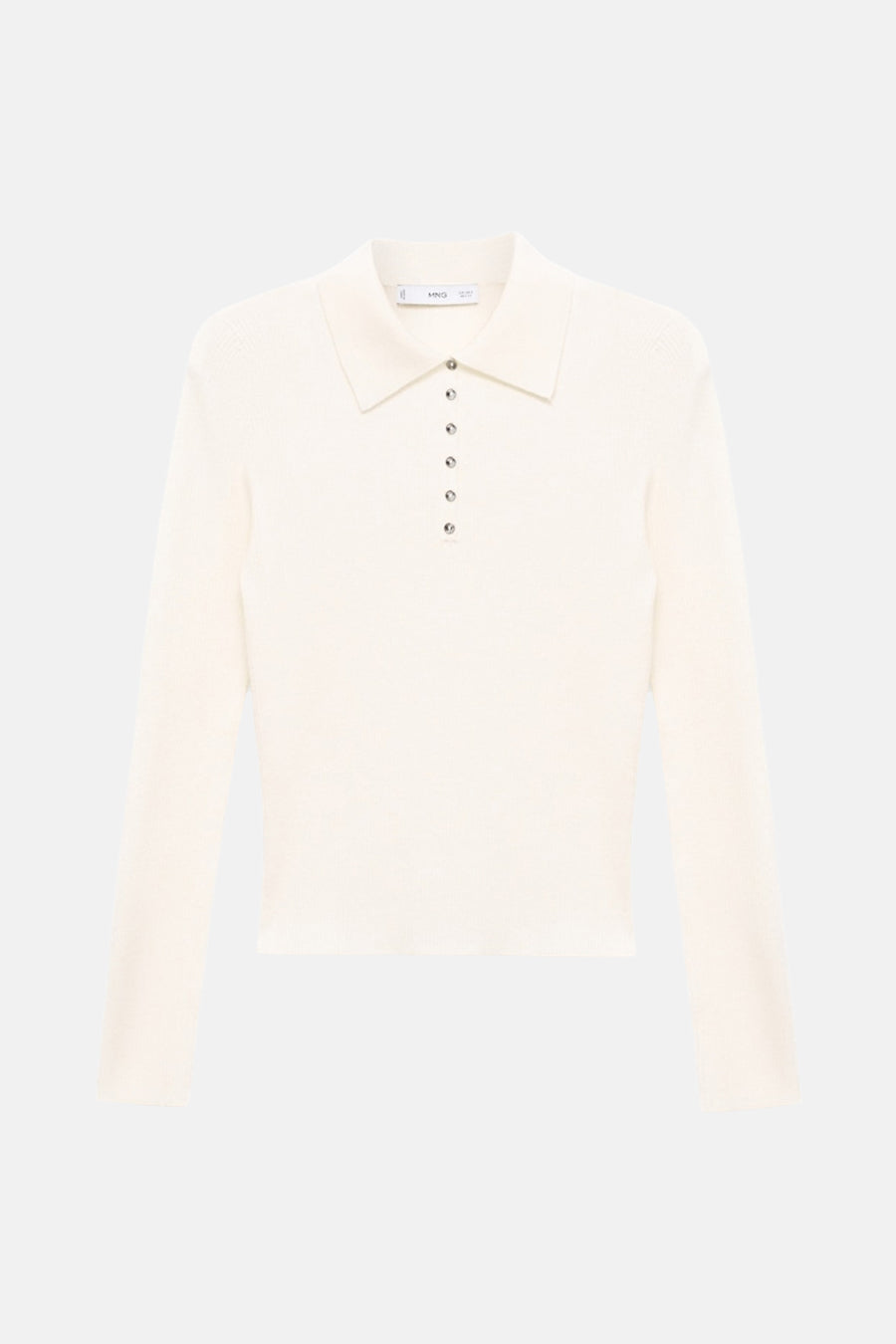 Pull à col rond - beige - MANGO - 6