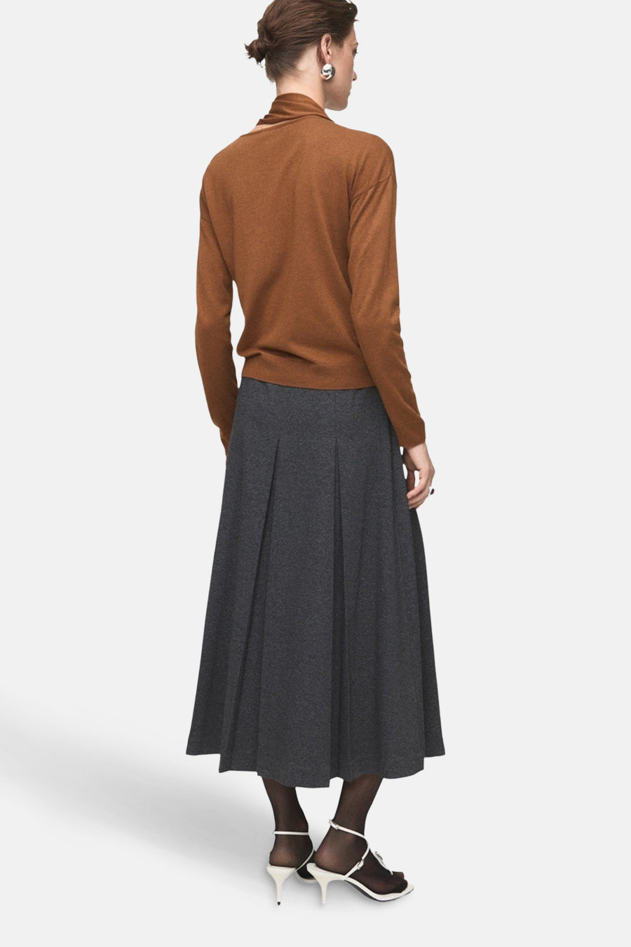 Pull à col rond - brun - MANGO - 3