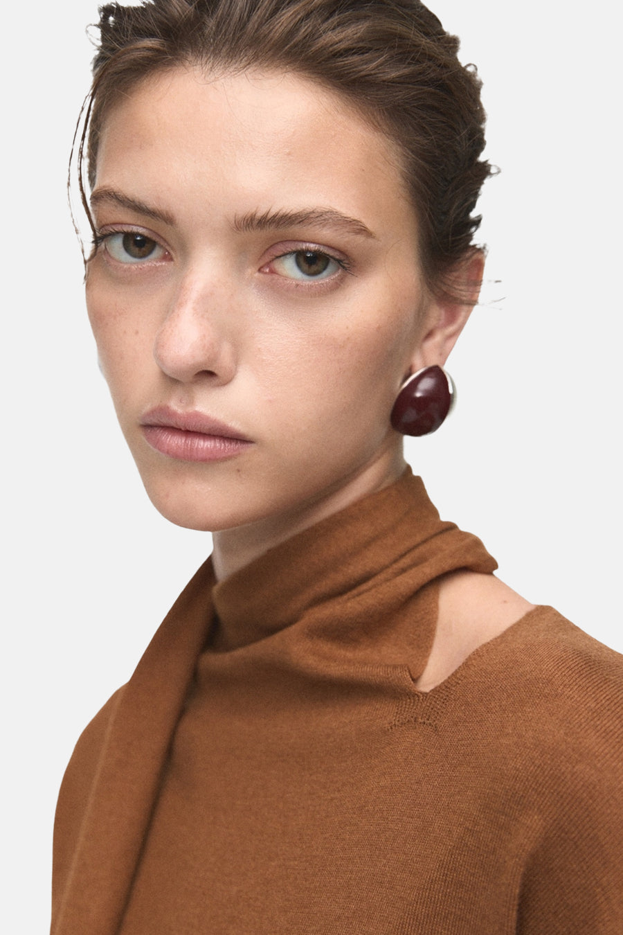 Pull à col rond - brun - MANGO - 4