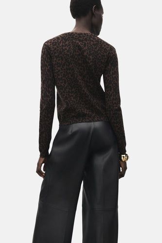 Pull à col rond - brun - MANGO