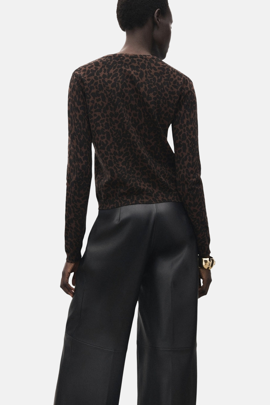 Pull à col rond - brun - MANGO