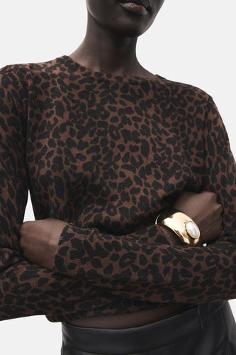 Pull à col rond - brun - MANGO