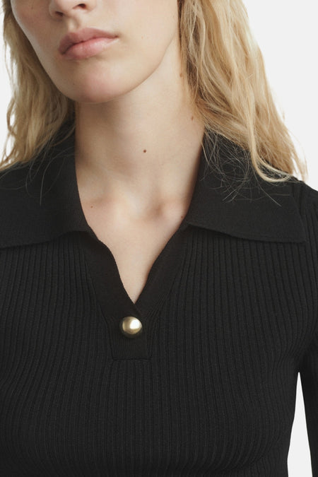 Pull à col rond - noir