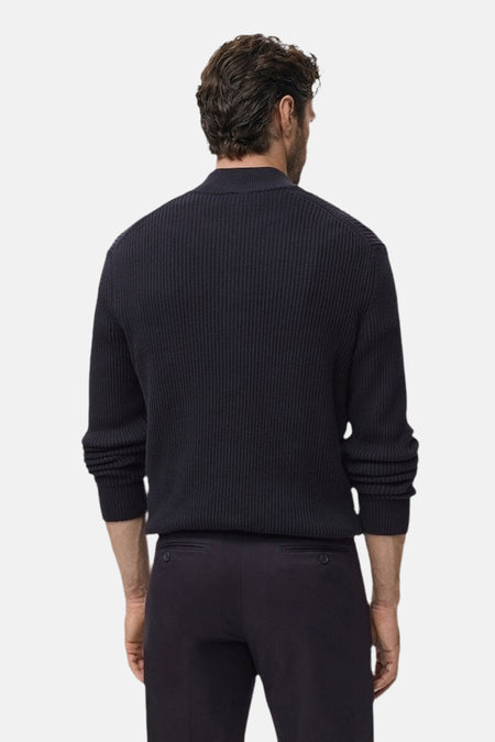 Pull col roulé Bleu - MANGO