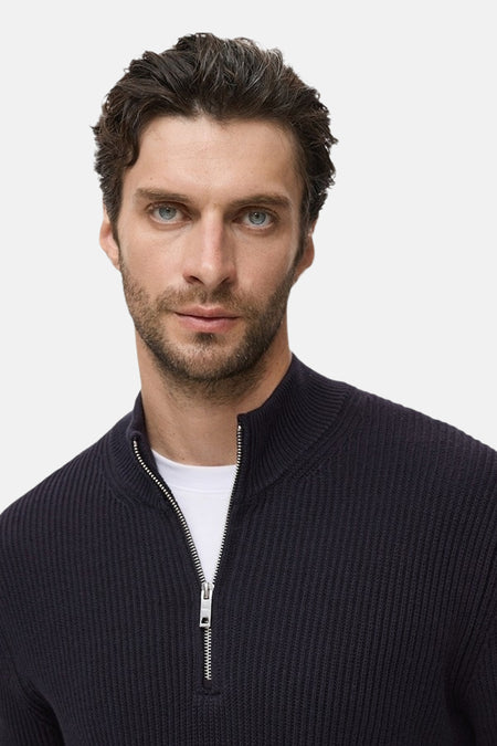 Pull col roulé Bleu - MANGO