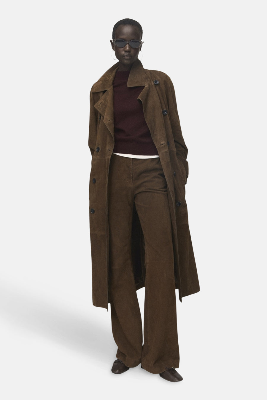 Pull à col rond - bordeaux - MANGO