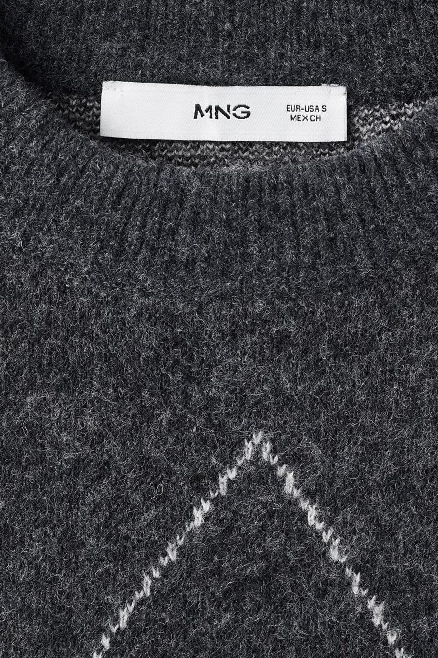 Pull à col rond - gris - MANGO - 4