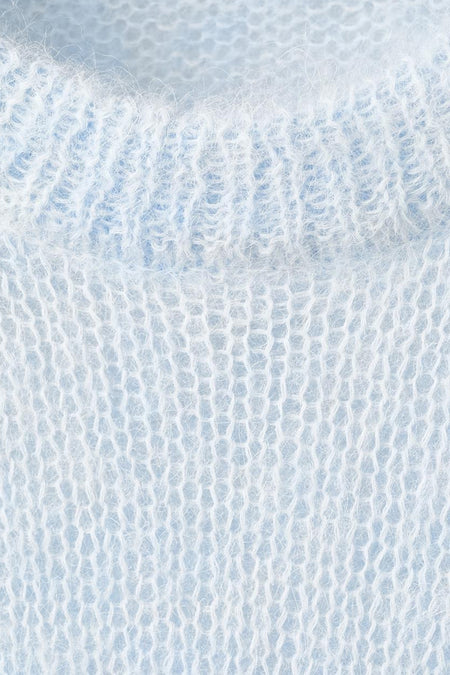Pull à col rond - Bleu