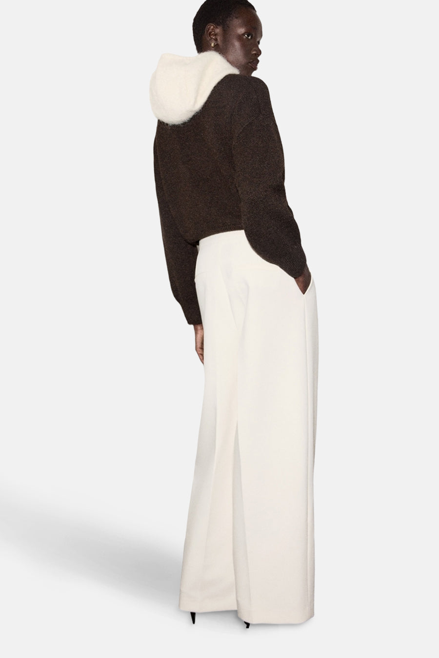 Pull à col rond - brun - MANGO