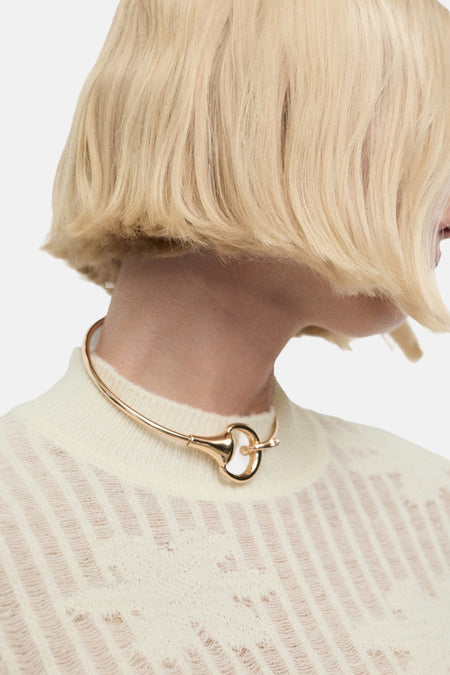 Pull à col rond - beige