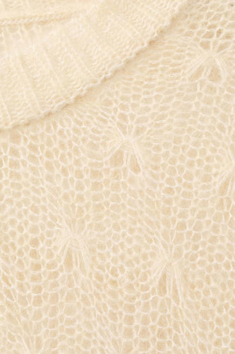 Pull à col rond - beige - MANGO