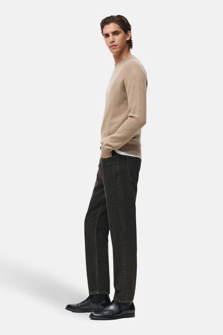 Pull à col rond - Beige