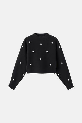 Pull col O noir - MANGO - MANGO