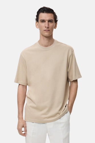 T-shirt (manches courtes) beige - MANGO - MANGO