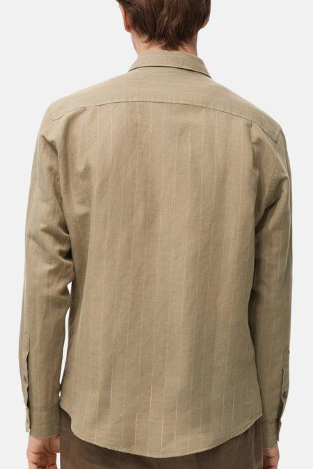 Chemise (manches longues) Brun - MANGO