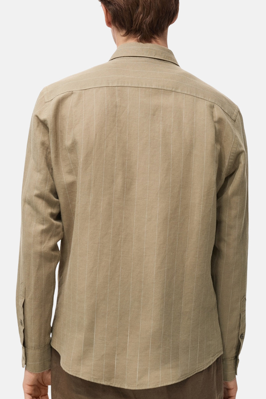 Chemise à manches longues - Kaki - MANGO