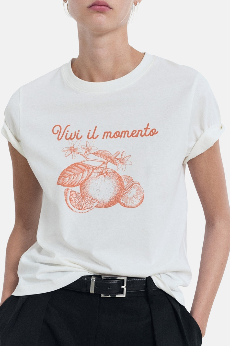 T-shirt à manches courtes - Blanc - MANGO