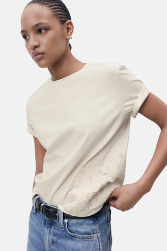 T-shirt à manches courtes - beige - MANGO - 5
