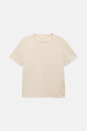T-shirt à manches courtes - beige - MANGO - 5