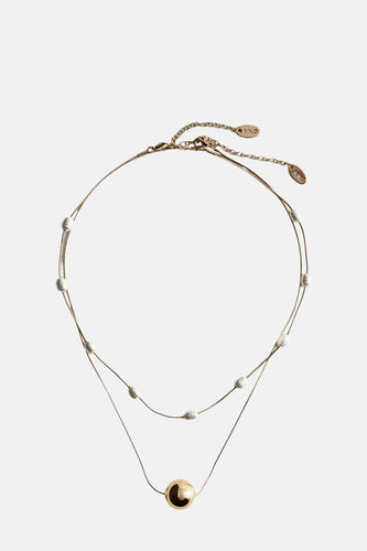 Collier (court) doré - MANGO - MANGO