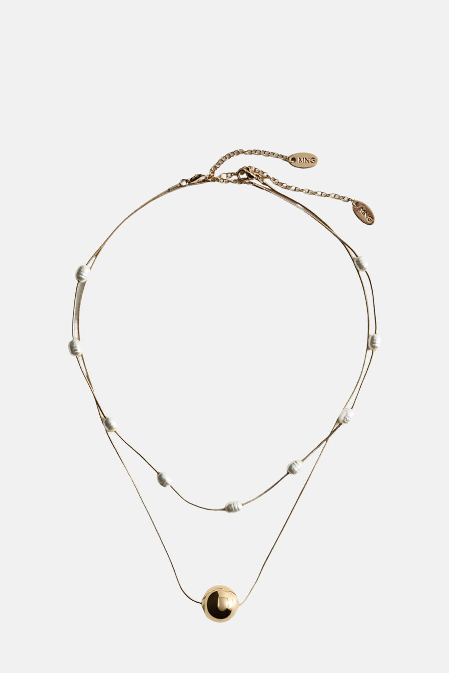 Collier (court) doré - MANGO - MANGO