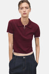Pull col O Bordeaux - MANGO