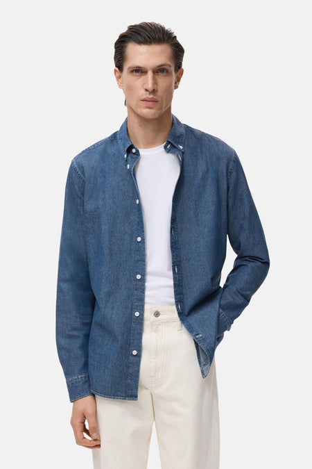 Chemise à manches longues - denim
