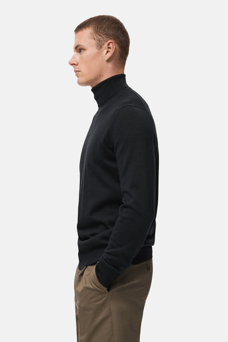 Pull à col rond - noir