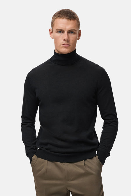 Pull à col rond - noir