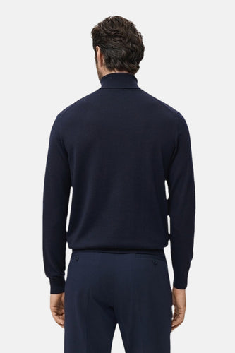 Pull à col rond - bleu - MANGO