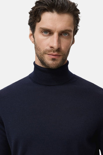 Pull à col rond - bleu - MANGO