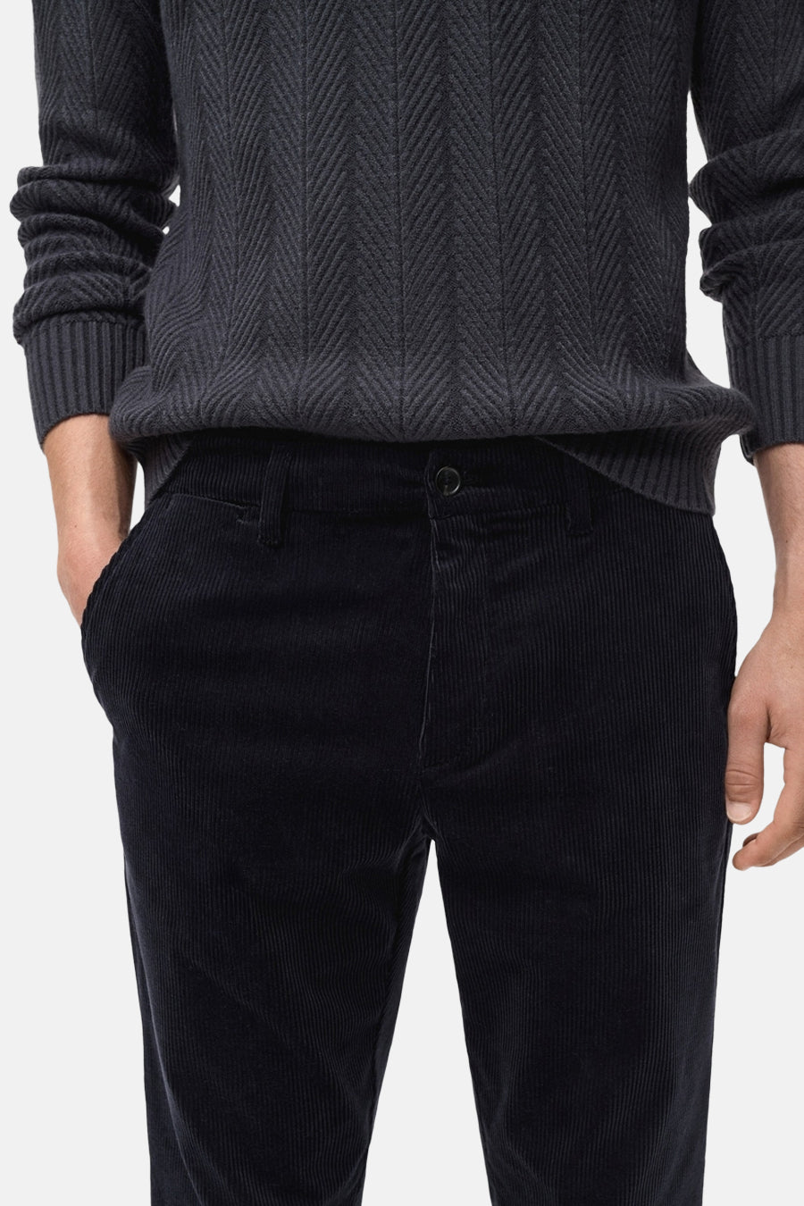 Pantalon - bleu - MANGO