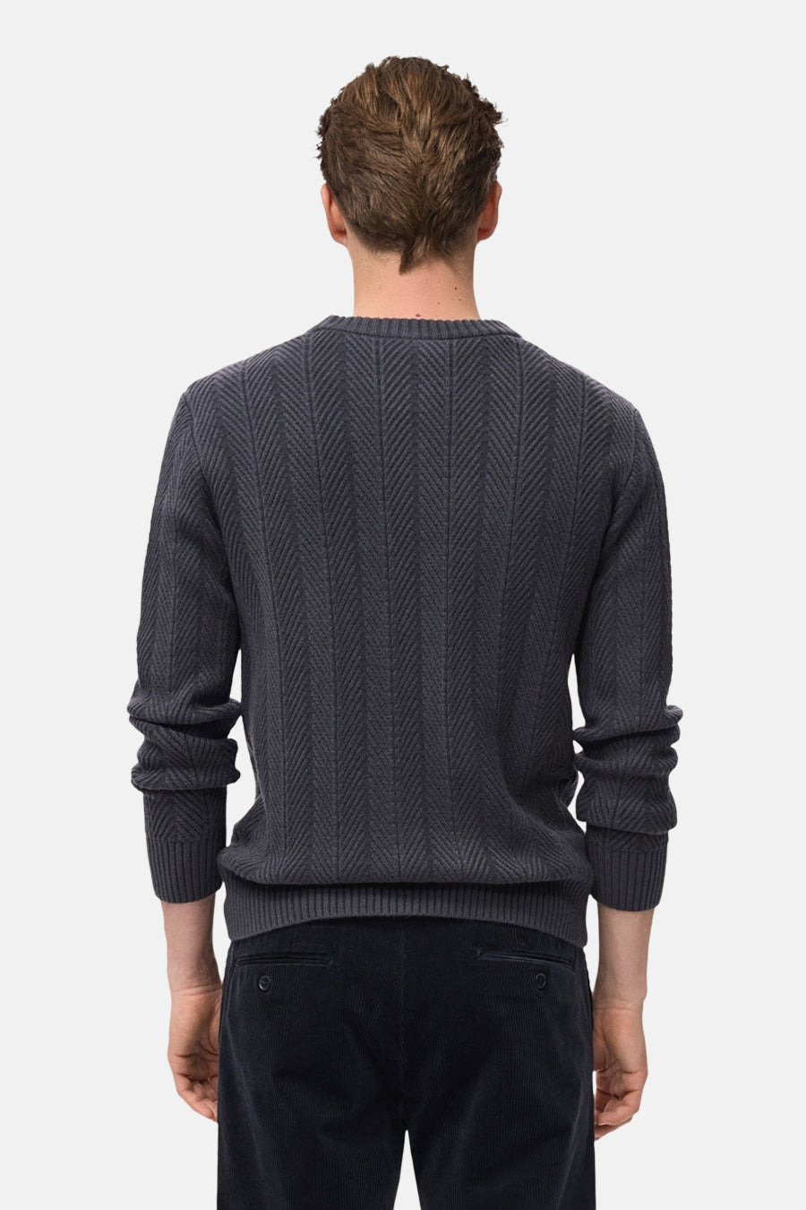 Pull à col rond - Gris - MANGO