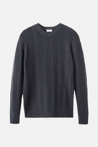 Pull à col rond - Gris - MANGO