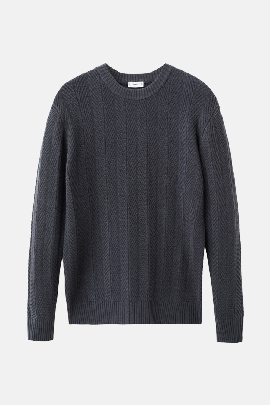 Pull à col rond - Gris - MANGO