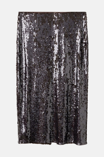 Jupe longue brun - MANGO